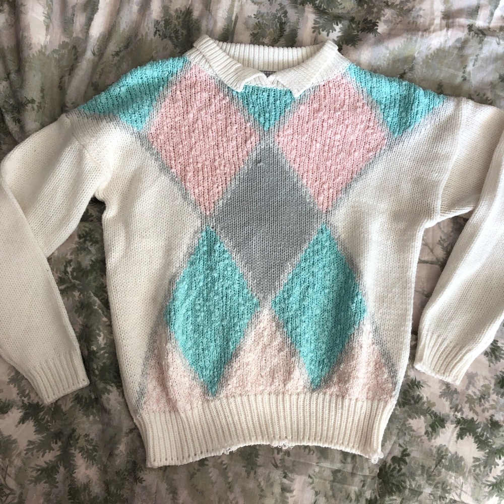 80’s Vintage Collared Sweater